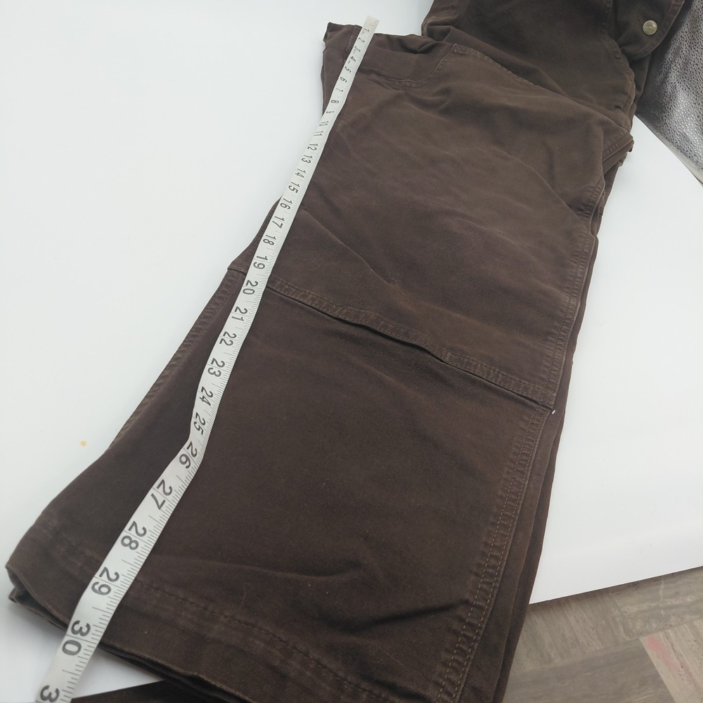 Carhartt Womens Duck Bib Overalls OR2438-W 1X Loose Fit Dark Brown 16W/18W Chore - Picture 7 of 8